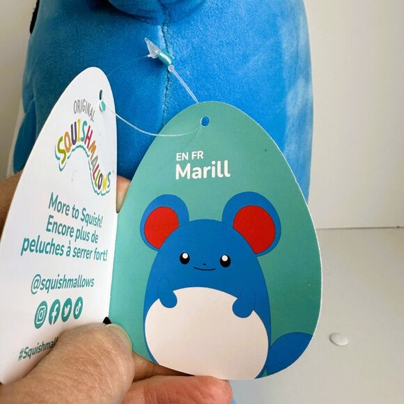 Squishmallows Pokemon Marill 10" Tall NWT - Picture 3 of 9